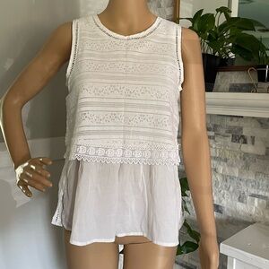 Altar'd State Sleeveless Lace Top Sz M